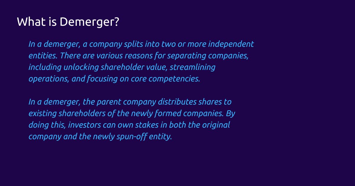 What is Demerger